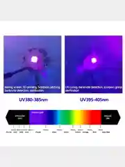 Мощный светодиод CREE на плате STAR Ультрафиолетовый 3W 3,2-3,6V, 600-700mA 20-40Lm, 395nm