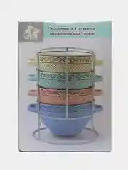 Небесно-голубой супница, 4 штуки
