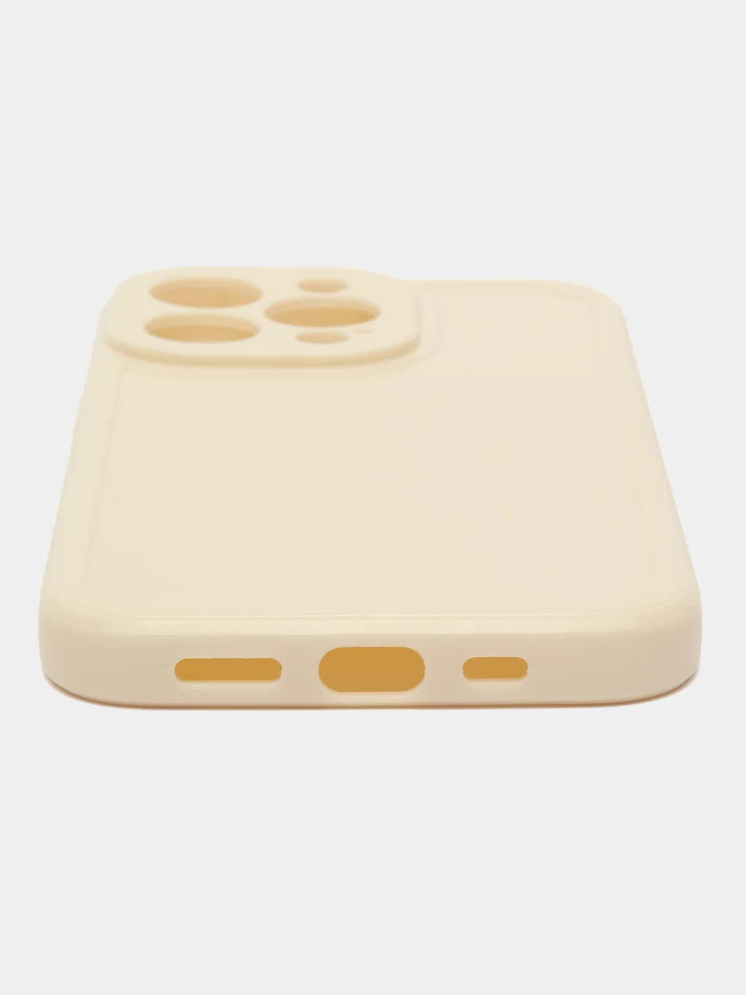 Бежевый чехол для айфон (iPhone) 11 13 12 mini pro max силиконовый прозрачный про макс