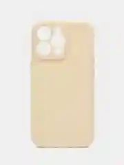 Бежевый чехол для айфон (iPhone) 11 13 12  mini pro max силиконовый прозрачный про макс