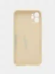 Бежевый чехол iPhone (Айфон) 7 8 Plus 11 12 13 pro max силиконовый  про макс