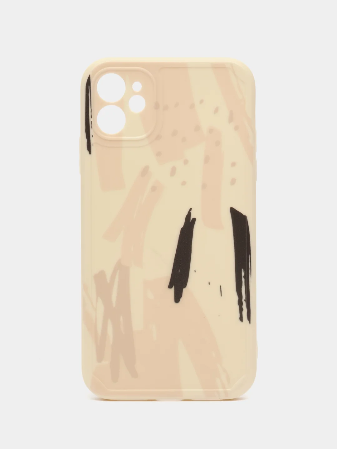Бежевый чехол iPhone (Айфон) 7 8 Plus 11 12 13 pro max силиконовый про макс