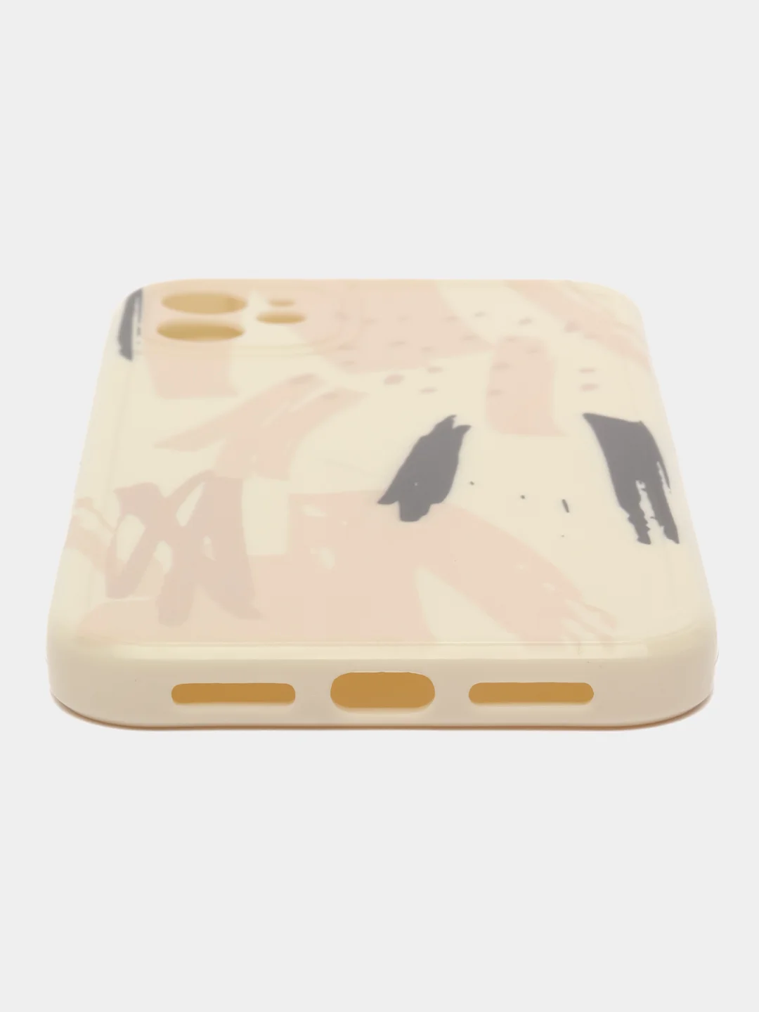 Бежевый чехол iPhone (Айфон) 7 8 Plus 11 12 13 pro max силиконовый про макс