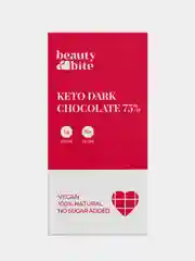 Шоколад Beauty Bite Keto, темный 75%, низкоуглеводный, без сахара, 20 г