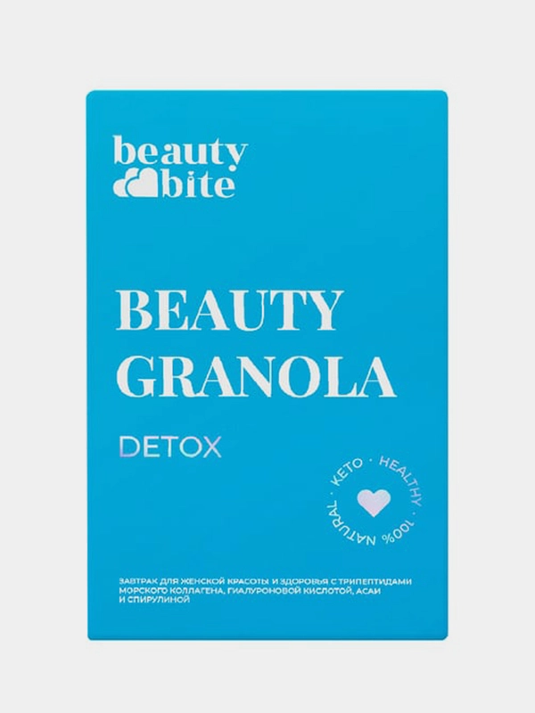 Beauty Гранола функциональная Detox, низкоуглеводная, без сахара, 125 г