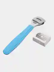 Лазурный станок для педикюра, со сменными лезвиями, 14 см, PVC - чехол