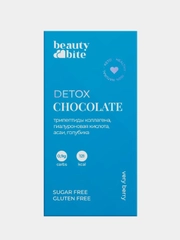 Шоколад Beauty Chocolate Detox с голубикой, низкоуглеводный, без сахара, без молока, 20 г