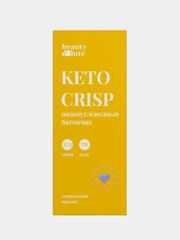 Батончик низкоуглеводный Beauty Bite Keto Crisp без сахара, c молоком, "Арахисовый", 35 г