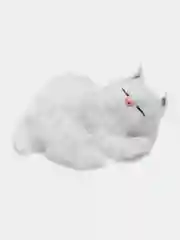 Белый статуэтка котенка спящего