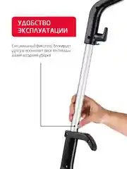 Черный вертикальный ручной пылесос Arnica Klik Klak, синий