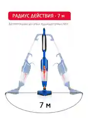 Синий вертикальный ручной пылесос Arnica Klik Klak, синий