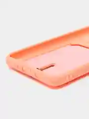 Пастельно-коралловый силиконовый противоударный чехол с карманом для Samsung Galaxy A33 (Самсунг А 33)