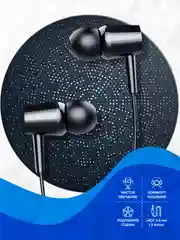 Черный наушники с микрофоном GFPoWeR M16, гарнитура