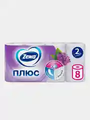 Туалетная бумага Zewa Плюс Сирень, 2 слоя, 8 рулонов