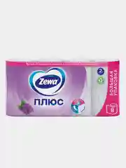Туалетная бумага Zewa Плюс Сирень, 2 слоя, 8 рулонов