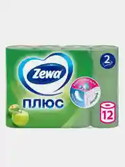 Туалетная бумага Zewa Плюс Яблоко, 2 слоя, 12 рулонов