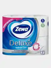 Туалетная бумага Zewa Deluxe, без аромата, 3 слоя, 4 рулона