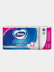 Туалетная бумага Zewa Deluxe Без аромата, 3 слоя, 8 рулонов