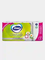 Туалетная бумага Zewa Deluxe "Ромашка", 3 слоя, 8 рулонов