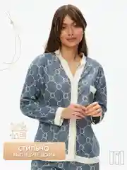 Кораллово-розовый пижама женская с брюками и рубашкой для сна, домашняя одежда