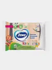 Влажная туалетная бумага Zewa Kids детская без аромата, 40 штук