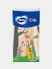 Платочки бумажные носовые Zewa Kids детские, 3 слоя, 10 штук Х 10