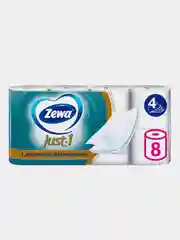 Туалетная бумага Zewa Just 1, 4 слоя, 8 рулонов