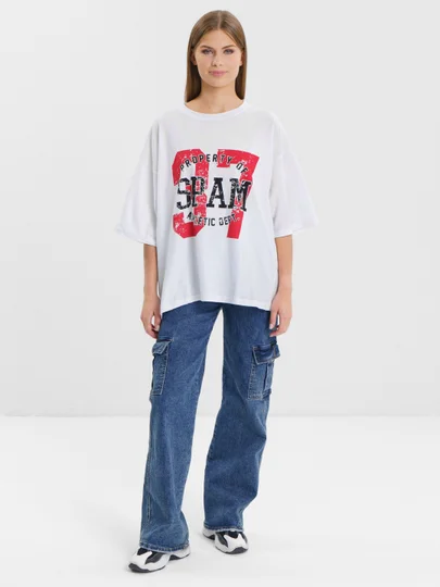 Карамельный женская футболка свободного кроя oversize