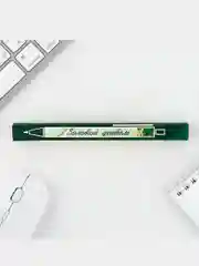 Золотой подарочный набор женский, учителю, ежедневник, ручка подарочная