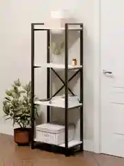 Белый стеллаж Лофт (4 полки)