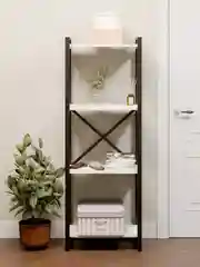 Белый стеллаж Лофт (4 полки)