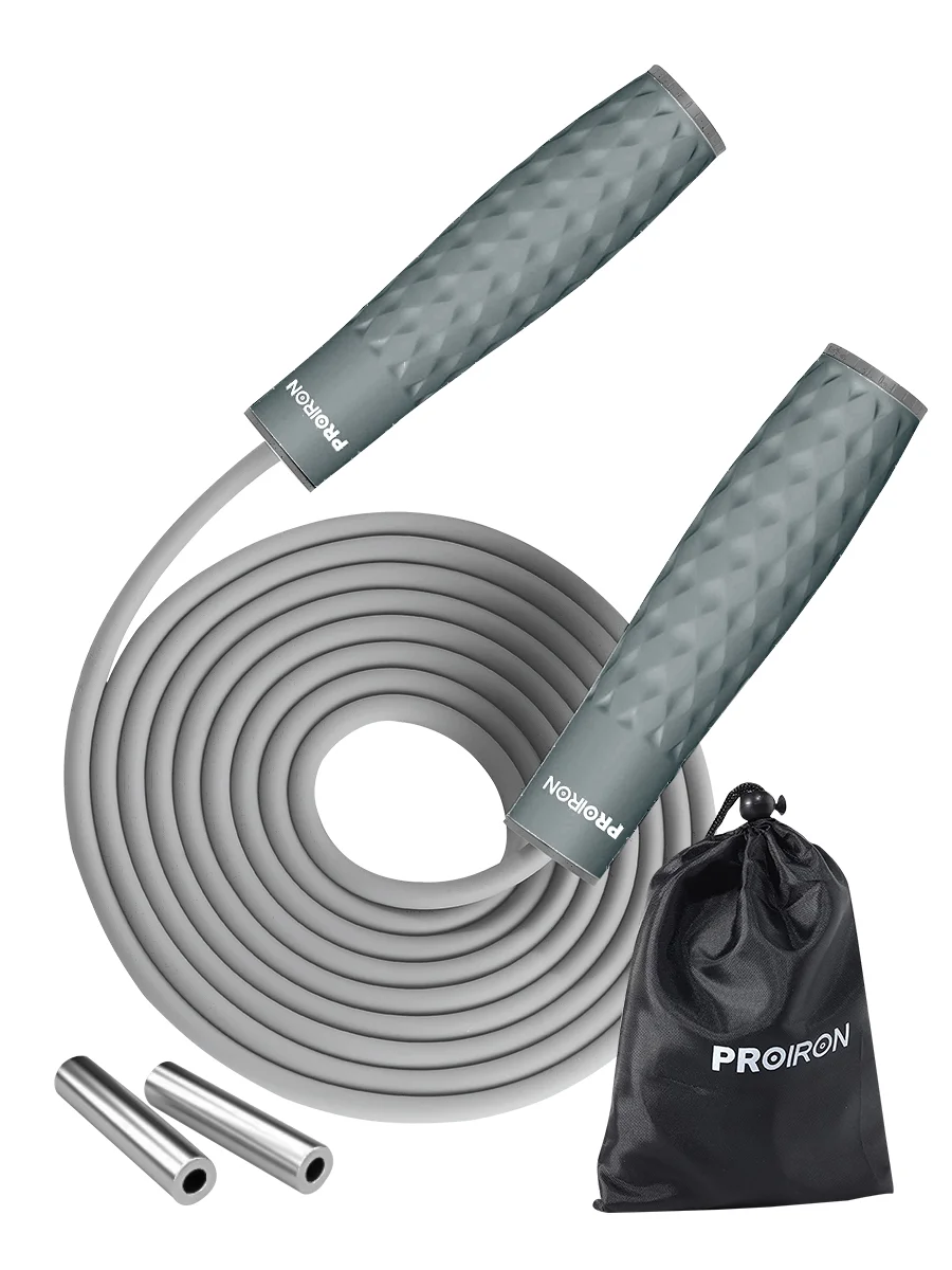 Скакалка для фитнеса, PROIRON, взрослая, с утяжелителями, 3 м