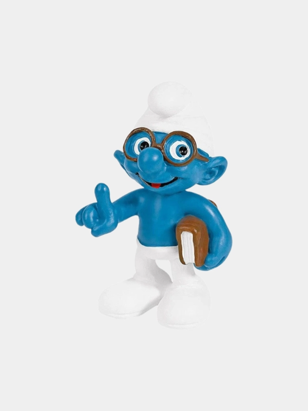 Фигурка смурф Гномик умный с книгой Schleich