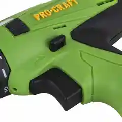 Зеленый аккумуляторный шуруповерт PROCRAFT PA12PRO