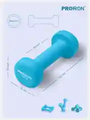 Гантели 1 кг, PROIRON, неопреновые, 2 штуки
