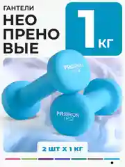 Гантели 1 кг, PROIRON, неопреновые, 2 штуки