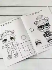 Раскраска детская Книжка для девочек Роспись перевертыш ЛОЛ LOL кукла куколка принцесса