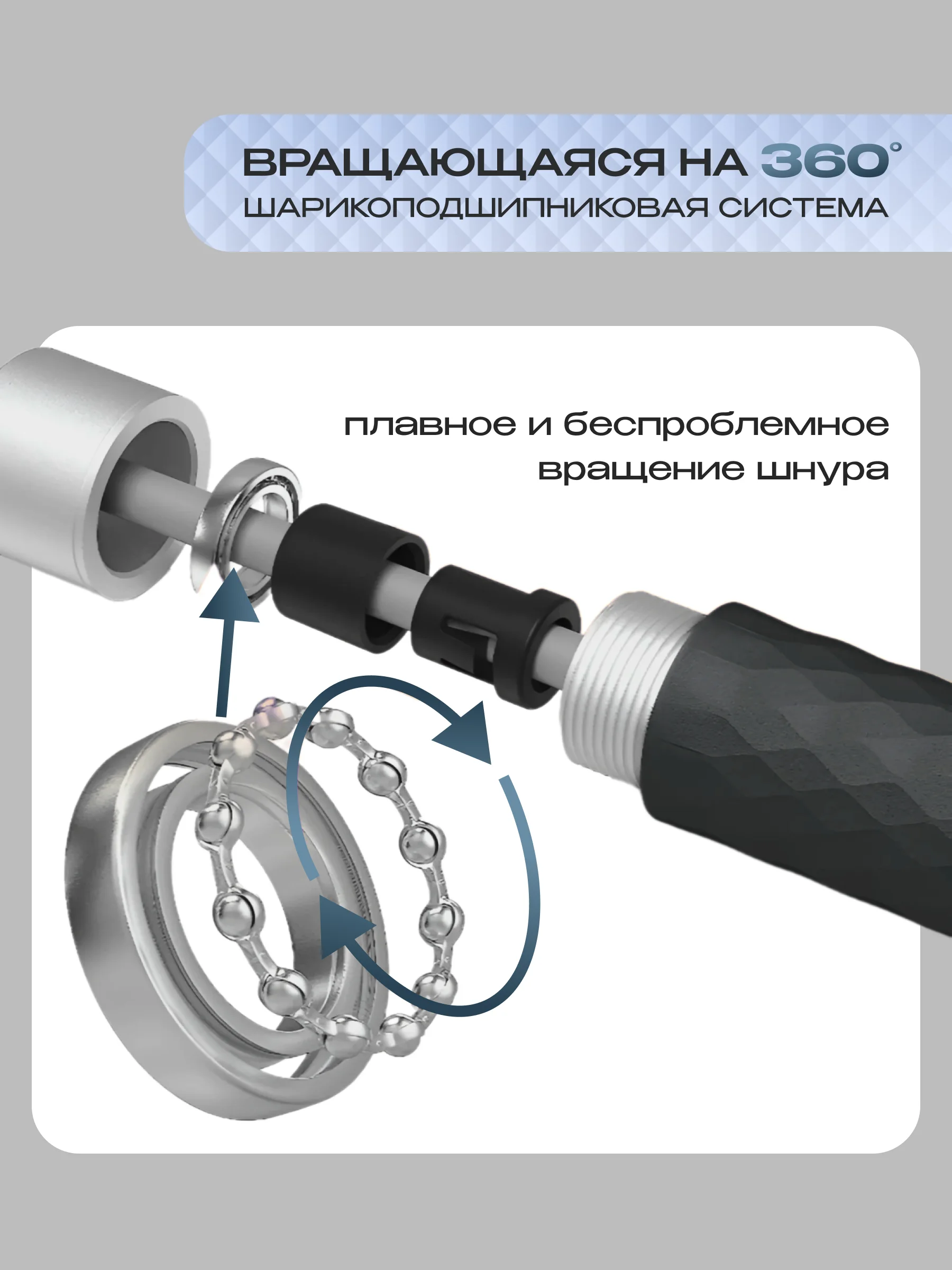 Скакалка, для фитнеса взрослая, PROIRON, скоростная, с утяжелителями, черная