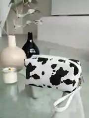 Угольный косметичка женская водонепроницаемая, на молнии