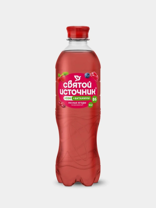 Напиток газированный Святой Источник "Вода+Сок", лесные ягоды, 0,5 л