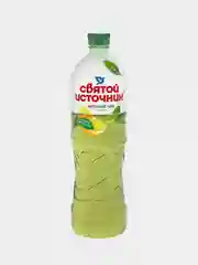 Холодный зелёный чай Святой Источник "Лимон", негазированный, 1л