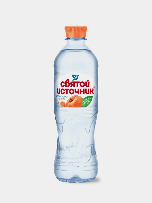 Негазированная питьевая вода Святой Источник "Персик", 0,5 л