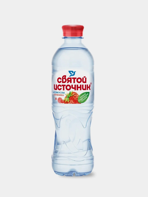 Негазированная питьевая вода Святой Источник "Клубника", 0,5 л