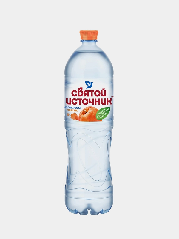 Негазированная питьевая вода Святой Источник "Персик", 1,5 л