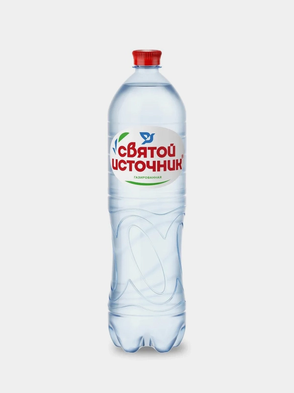 Вода питьевая газированная "Святой Источник", 1,5 л