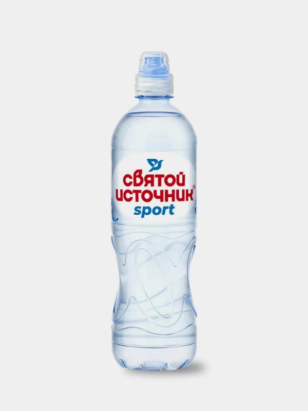 Вода питьевая негазированная "Святой Источник" "Спорт", 0,75 л