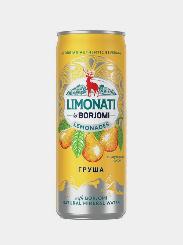 Лимонад Limonati by Borjomi "Груша", 0,33 л