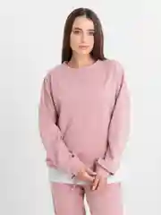 Пудровый женский костюм, вязанный женский костюм, теплый костюм, спортивный костюм