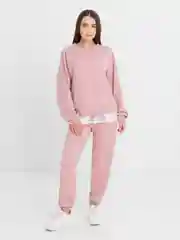 Пудровый женский костюм, вязанный женский костюм, теплый костюм, спортивный костюм
