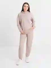 Бежевый меланж женский костюм, вязанный женский костюм, теплый костюм, спортивный костюм